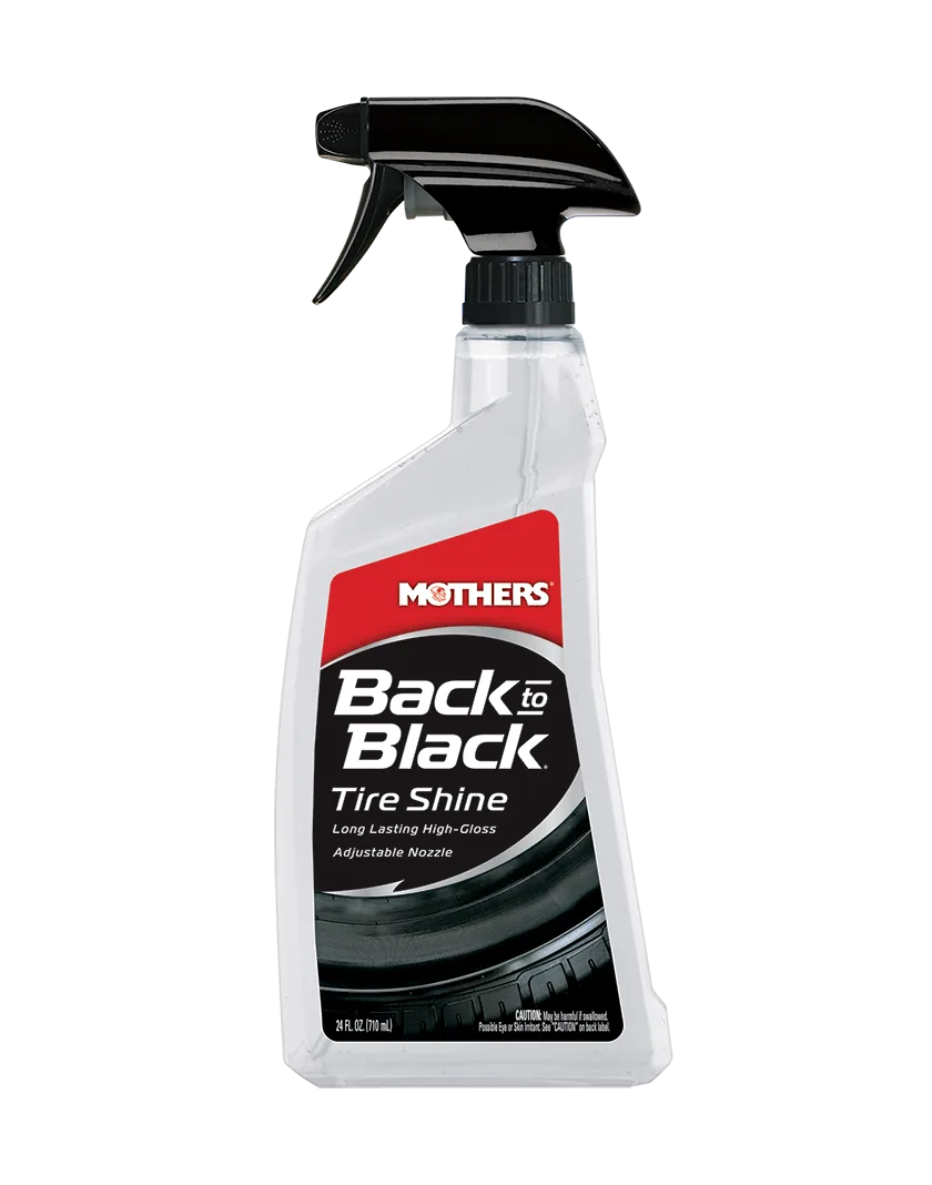 Mothers® Back-to-Black® Tire Shine High-Gloss – Çok Parlak Lastik Parlatıcı Ürünü / 710 mL